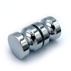Douchedeurknop 702 rond 30mm - Chroom, Doe-het-zelf en Verbouw, Glas en Ramen, Ophalen of Verzenden, Nieuw