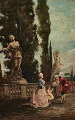 Scuola europea (XVIII-XIX), firmato Trevisar - Giardini e