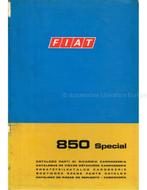 1968 FIAT 850 SPECIAL CARROSSERIE ONDERDELENHANDBOEK