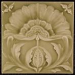 Jugendstil Tegel - Floraal - Craven Dunnill - Art Nouveau -, Antiek en Kunst