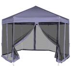 vidaXL Partytent met zijwanden pop-up zeshoekig 3,6x3,1 m, Verzenden, Nieuw, Partytent