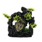 Rots met Boeddha kop 13cm / Aquariumdecoratie As-235, Dieren en Toebehoren, Vissen | Aquaria en Toebehoren, Verzenden, Nieuw