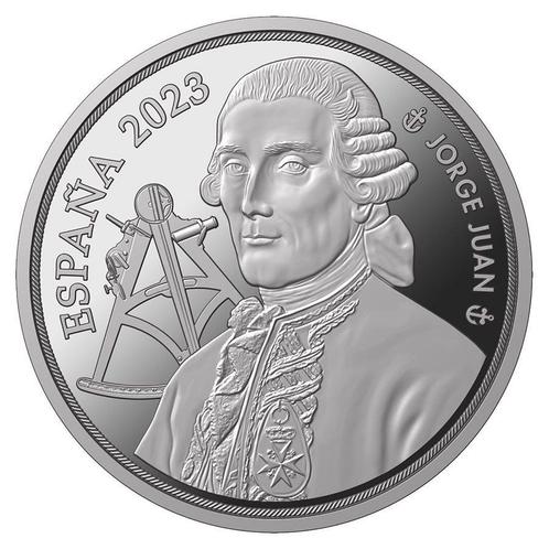 Spanje 10 Euro Jorge Juan 2023, Postzegels en Munten, Munten | Europa | Euromunten, Verzenden