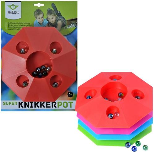 Knikkerpot Super met Knikkers (22 cm) | Engelhart -, Kinderen en Baby's, Speelgoed | Buiten | Actiespeelgoed, Nieuw, Verzenden