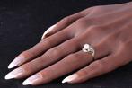 Ring - 14 karaat Geel goud, Witgoud - Parel - Diamond,, Nieuw
