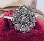 Zonder Minimumprijs - Ring - 9 kt. Geel goud, Zilver Diamant, Nieuw