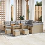 vidaXL 13-delige loungeset voor buiten met beige kussens van, Verzenden, Nieuw, Loungeset