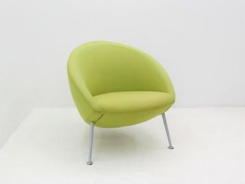Design fauteuil Artifort Hanna  - stof groen - 3-poot