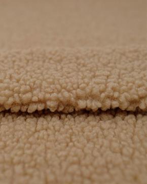 Teddy Polyester Caramel, Hobby en Vrije tijd, Stoffen en Lappen, Bruin, Nieuw