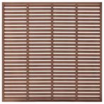 Louvre Schutting Bruin | OP=OP | Privacy in de tuin!, Kunststof, 1 tot 2 meter, Minder dan 3 meter, Nieuw