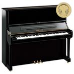 Yamaha U3 SH3 PE messing silent piano (zwart hoogglans), Nieuw