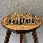 Schaaktafel - Intarsia Inlegwerk - Hout, Antiek en Kunst