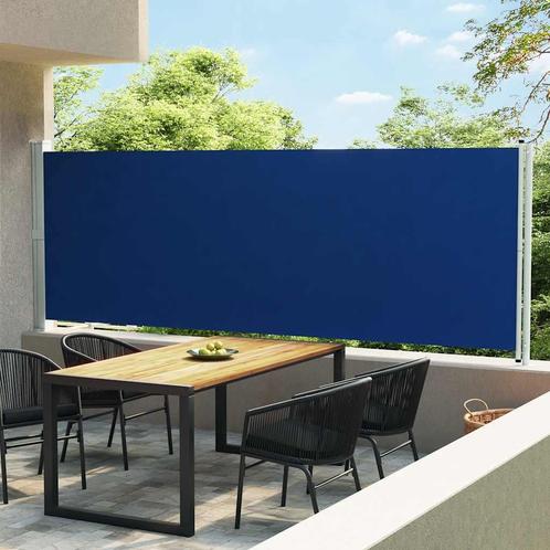 vidaXL Tuinscherm uittrekbaar 600x160 cm blauw, Tuin en Terras, Zonneschermen, Nieuw, Verzenden
