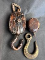 Ship’s pulley  (3) - Eik - Antiek maritieme items