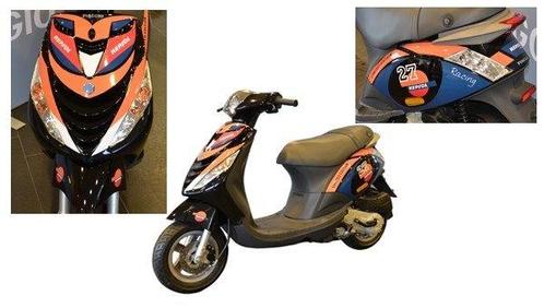 Repsol stickerset zip 2000 zwart, Fietsen en Brommers, Brommeronderdelen | Scooters, Overige typen, Ophalen of Verzenden