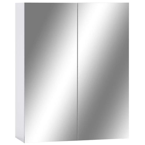Badkamerspiegelkast Wit MDF | Topdeal | 35% Korting, Huis en Inrichting, Badkamer | Badkamermeubels, Minder dan 25 cm, Nieuw, Spiegelkast