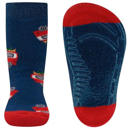 Antislipsok Ewers - Blauw en Rood met Oldtimer Camperbusje &, Kinderen en Baby's, Kinderkleding | Schoenen en Sokken, Jongen, Nieuw