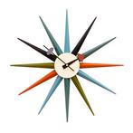 Starburst clock bluefurn Wandklok, Huis en Inrichting, Woonaccessoires | Klokken, Verzenden, Nieuw