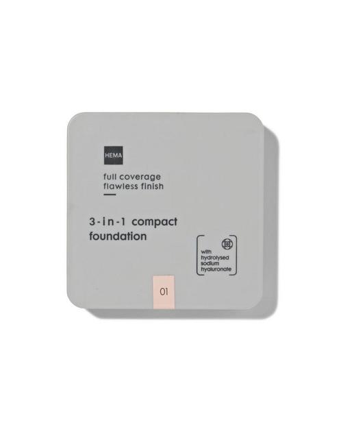HEMA 3-in-1 full coverage foundation 01, Sieraden, Tassen en Uiterlijk, Uiterlijk | Cosmetica en Make-up, Nieuw, Verzenden