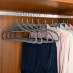 Fluwelen Kleerhangers / Kledinghanger - 30 Stuks - Grijs - A, Kleding | Dames, Kledinghangers, Verzenden, Nieuw