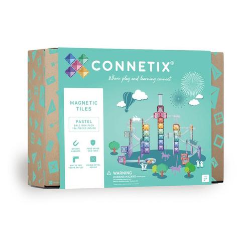 Connetix | Magnetische tegels | ballenbaan | Pastel | 106- d, Kinderen en Baby's, Speelgoed | Educatief en Creatief, Bouwen, Nieuw