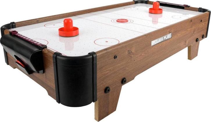 2dekans | Toyrific Airhockeytafel 27 Inch Bruin 5-delig, Kinderen en Baby's, Speelgoed | Overig, Zo goed als nieuw, Ophalen of Verzenden