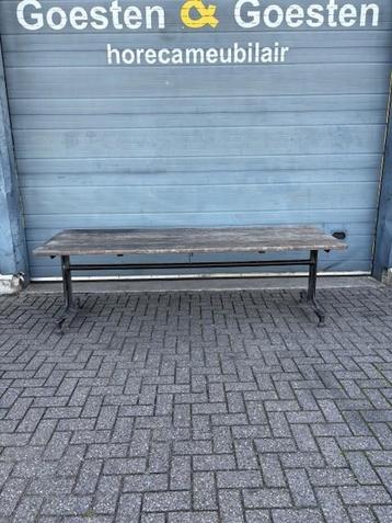 Gebruikte Klaptafel (240x90 cm) - T1600 - Vintage/Café beschikbaar voor biedingen
