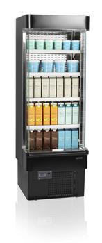 Open Front Koeler | Zwart | 2 tot 8 °C | 685 x 737 x 1985.., Verzenden, Nieuw in verpakking