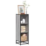 vidaXL Boekenkast 33,5x33x107,5 bewerkt hout grijs sonoma, Huis en Inrichting, Kasten | Boekenkasten, Verzenden, Nieuw, Overige houtsoorten
