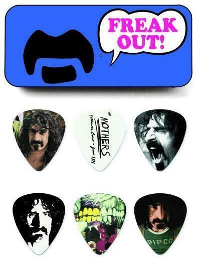 Frank Zappa opbergblikje met plectrums officiële merchandise, Verzamelen, Muziek, Artiesten en Beroemdheden, Gebruiksvoorwerp