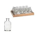 Glas vaas fles riga voor schelpen kaarsen of olielamp 12×7, Ophalen of Verzenden, Nieuw