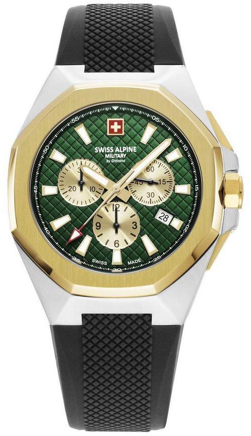 Swiss Alpine Military 7005.9844 Typhoon horloge 42 mm, Sieraden, Tassen en Uiterlijk, Horloges | Heren, Kunststof, Nieuw, Staal