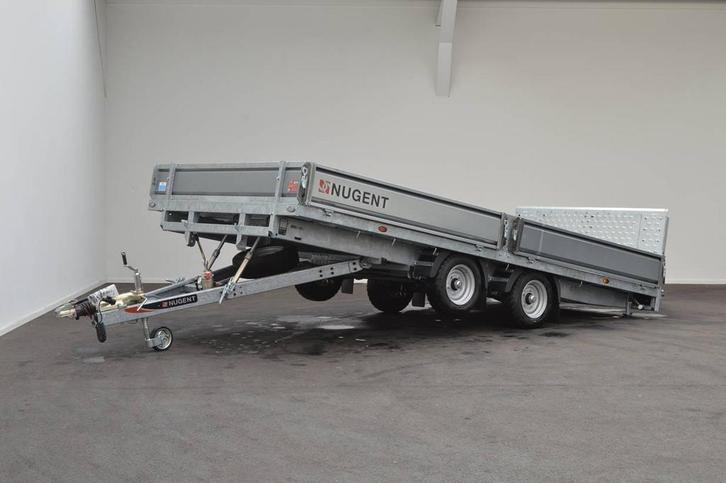 Nugent TB4923H-DS-AL-RTD Tiltbed Machinetransporter, Auto diversen, Aanhangers en Bagagewagens, Nieuw, Ophalen of Verzenden