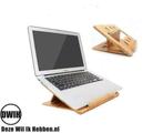 Bamboe opvouwbaar en verstelbaar laptopstandaard, Nieuw, Verzenden