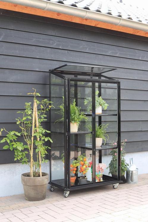 Kweekkas, Muurkas, Pikasso – Stevig, stijlvol verrijdbaar, Tuin en Terras, Kassen, Glas, Muurkas, Nieuw, Aluminium