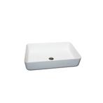 Waskom Loutro Delphi Rechthoek 60x40x13.5 cm Hoogglans Wit, Doe-het-zelf en Verbouw, Ophalen of Verzenden, Nieuw