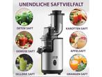 Lebenlang Slowjuicer - Elektrische Sapcentrifuge - RVS -, Verzenden, Nieuw