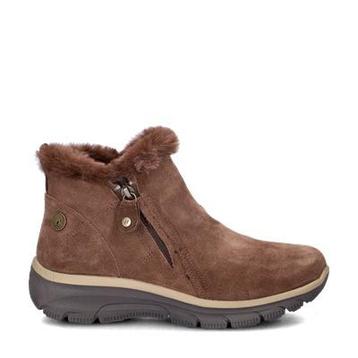 Skechers Easy Going gevoerde boots voor dames in het Bruin beschikbaar voor biedingen