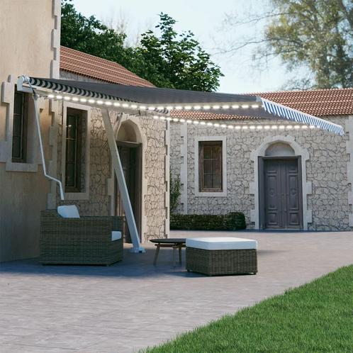 vidaXL Luifel met LED en windsensor elektrisch 400x300 cm, Tuin en Terras, Zonneschermen, Nieuw, Verzenden