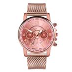 Fako - Horloge - Geneva - Roman - Mesh Look Rosé - Ø 40mm -, Verzenden, Nieuw
