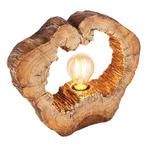 Tafellamp VINZENZ Hout E27 Hout ø8.5cm H:25.5cm, Huis en Inrichting, Lampen | Tafellampen, Ophalen of Verzenden, Nieuw, Hout