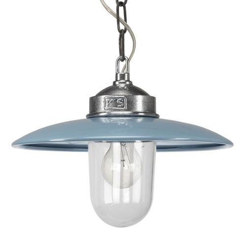 Kettinglamp Solingen Retro Blauw Binnenverlichting, Huis en Inrichting, Lampen | Hanglampen, Verzenden