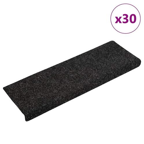vidaXL Trapmatten zelfklevend 30 st 65x21x4 cm zwart, Doe-het-zelf en Verbouw, Ladders en Trappen, Nieuw, Verzenden