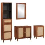 vidaXL Badkamermeubels met lade Wandgemonteerd 4 pcs 38 x 33, Huis en Inrichting, Verzenden, Nieuw