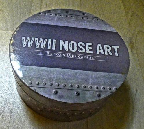 Niue. 2 Dollars 2012 Coffret WWII NOSE ART-Memphis Belle 3, Postzegels en Munten, Munten | Europa | Niet-Euromunten