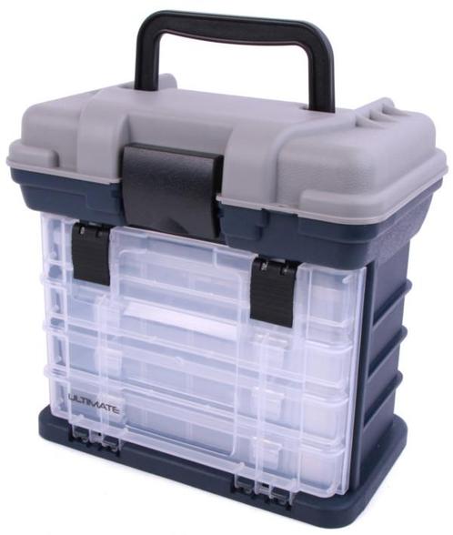 Ultimate Large Storage Box incl. 4 Tackleboxen, Watersport en Boten, Hengelsport | Algemeen, Overige typen, Nieuw, Verzenden