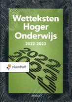 Wetteksten Hoger Onderwijs 2022-2023, 9789001299132, Boeken, Zo goed als nieuw, Studieboeken, Verzenden