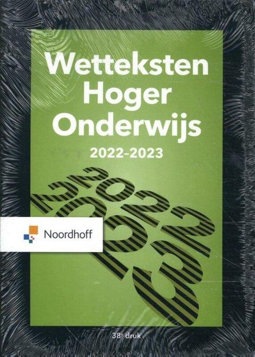 Wetteksten Hoger Onderwijs 2022-2023, 9789001299132, Boeken, Studieboeken en Cursussen, Zo goed als nieuw, Verzenden