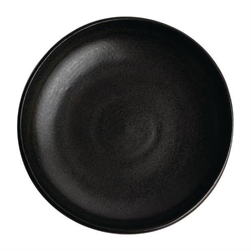 Canvas diepe coupe borden | zwart | 23Øcm | 6 stuks, Zakelijke goederen, Horeca | Overige, Verzenden
