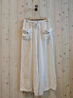 Boho Linnen broek met brede pijpen - steek zakken met een, Nieuw